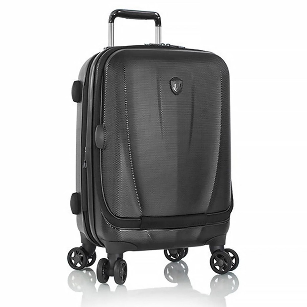 Heys Vantage 21" Smart Access Carry-On Spinner Luggage Black Suitcase Bag